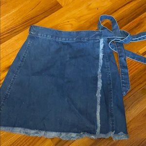 Adjustable madewell wrap skirt NWT